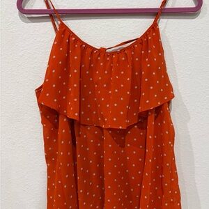 Forever 21 Orange Polka Dot Camisole